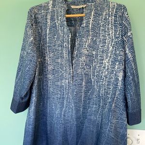 Flowy blue ombré blouse